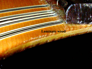 Đàn guitar làm từ gỗ laminate