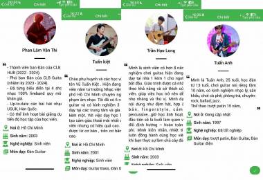 Giáo viên dạy Guitar tại nhà